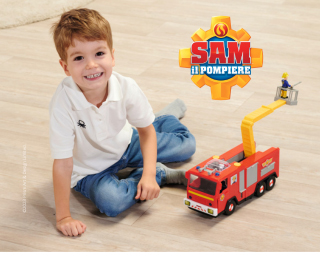 Simba, presenta i prodotti di Sam il Pompiere legati alla serie Tv